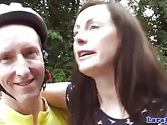 Euro milf inglese in cazzo anale calze