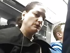 Signora matura piace rigonfiamento... Lei non può smettere di guardare